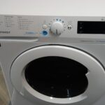 A washer dryer with a large drum